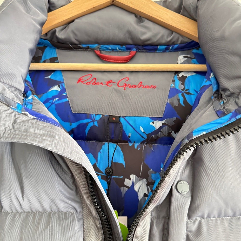Robert Graham Gray Puffer Jacket - Picture 6 of 7